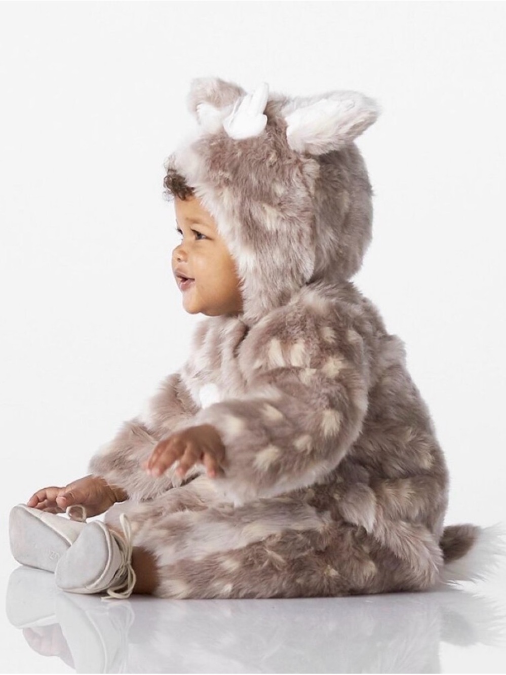 NEW POTTERY BARN KIDS Plush Woodland FAWN DEER Kids Costume SZ 0-6 MONTHS NWT - Picture 4 of 15